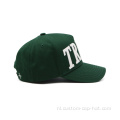 100% katoenen letterapplicaties 5 paneel honkbal pet
